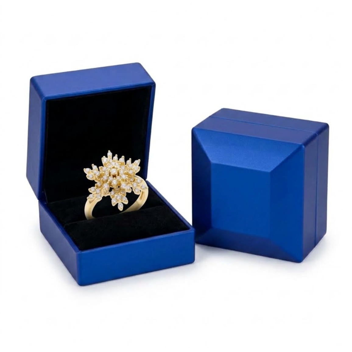 Anillos Anti Estres Copo de Nieve   + Caja de regalo GRATIS