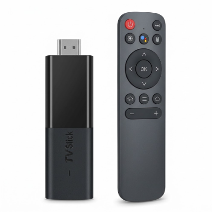 Convertidor de TV Inteligente con Control Remoto de Voz, Conexión HDMI, WiFi y Soporte para Apps