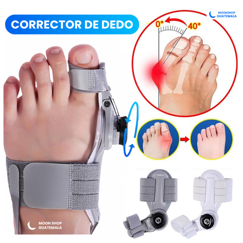 Corrector de juanetes ajustable y cómodo que ayuda a aliviar el dolor
