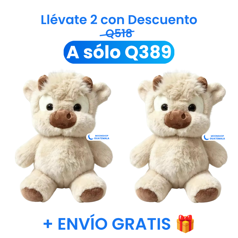 Vaquita que Corre 🐮 Peluche que Camina al Agitarlo, Sin Baterías ✨