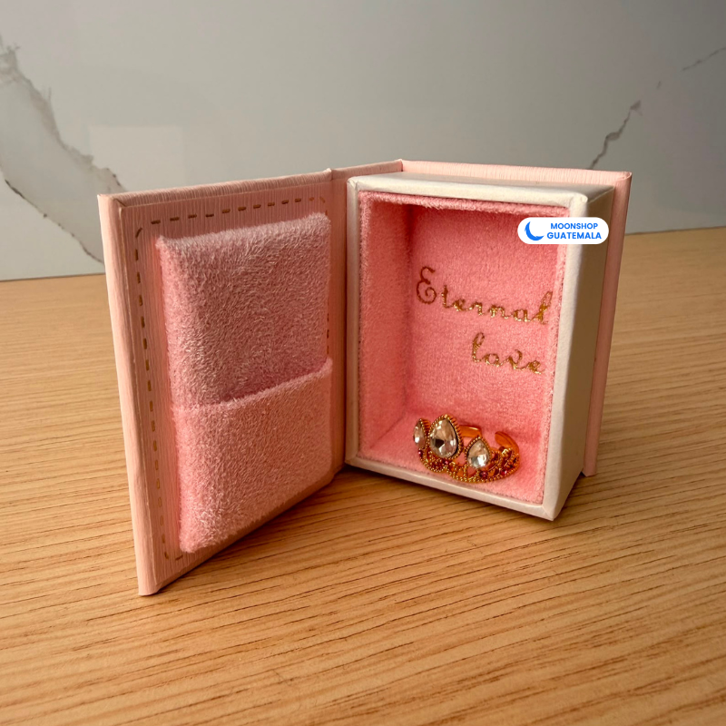Anillo Corona de Rapunzel + Caja de Regalo en Forma de Libro — foto 3