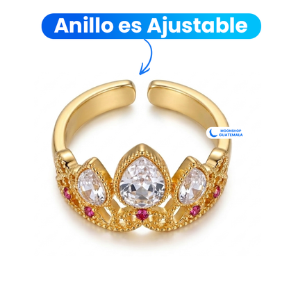 Anillo Corona de Rapunzel + Caja de Regalo en Forma de Libro — foto 5