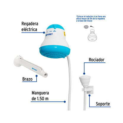 Calentador Eléctrico FOSET con Brazo para montaje incluido