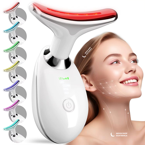 Masajeador facial con terapia de luz antienvejecimiento 7 en 1