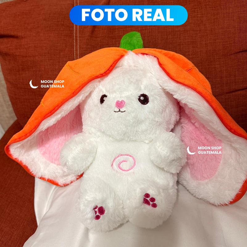 Conejito Zanahoria, Fresa que Respira 💤 Alivia la Ansiedad, Estrés y Duerme Mejor ✨