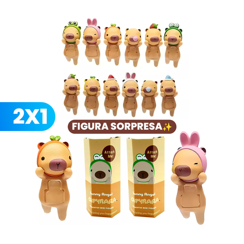 Capybara Sonny Angel Hippers en caja sorpresa coleccionable
