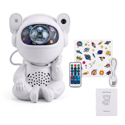 Proyector de Galaxia Astronauta con Bocina Bluetooth y Control