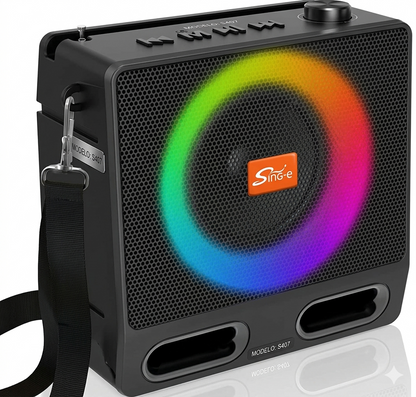 Altavoz SOLAR Inalámbrico Bluetooth con radio FM, portátil con correa. S407