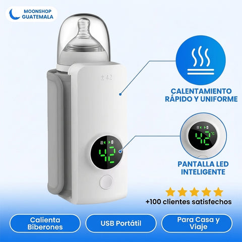 Calentador de biberones portátil inalámbrico recargable para viajes