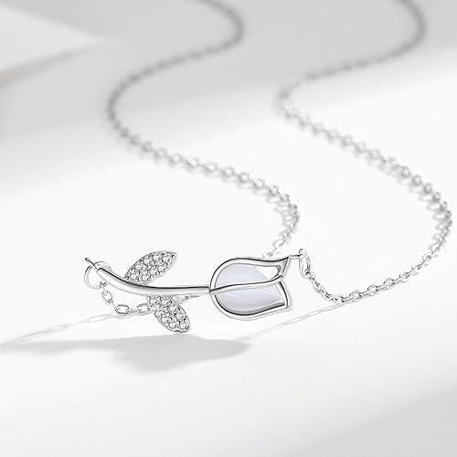 Collar Tulipán + Caja de Regalo en Forma de Corona