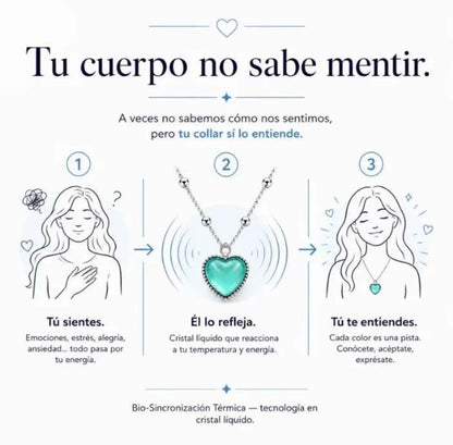 Collar de los Sentimientos con corazón que cambia de color (foto 6)