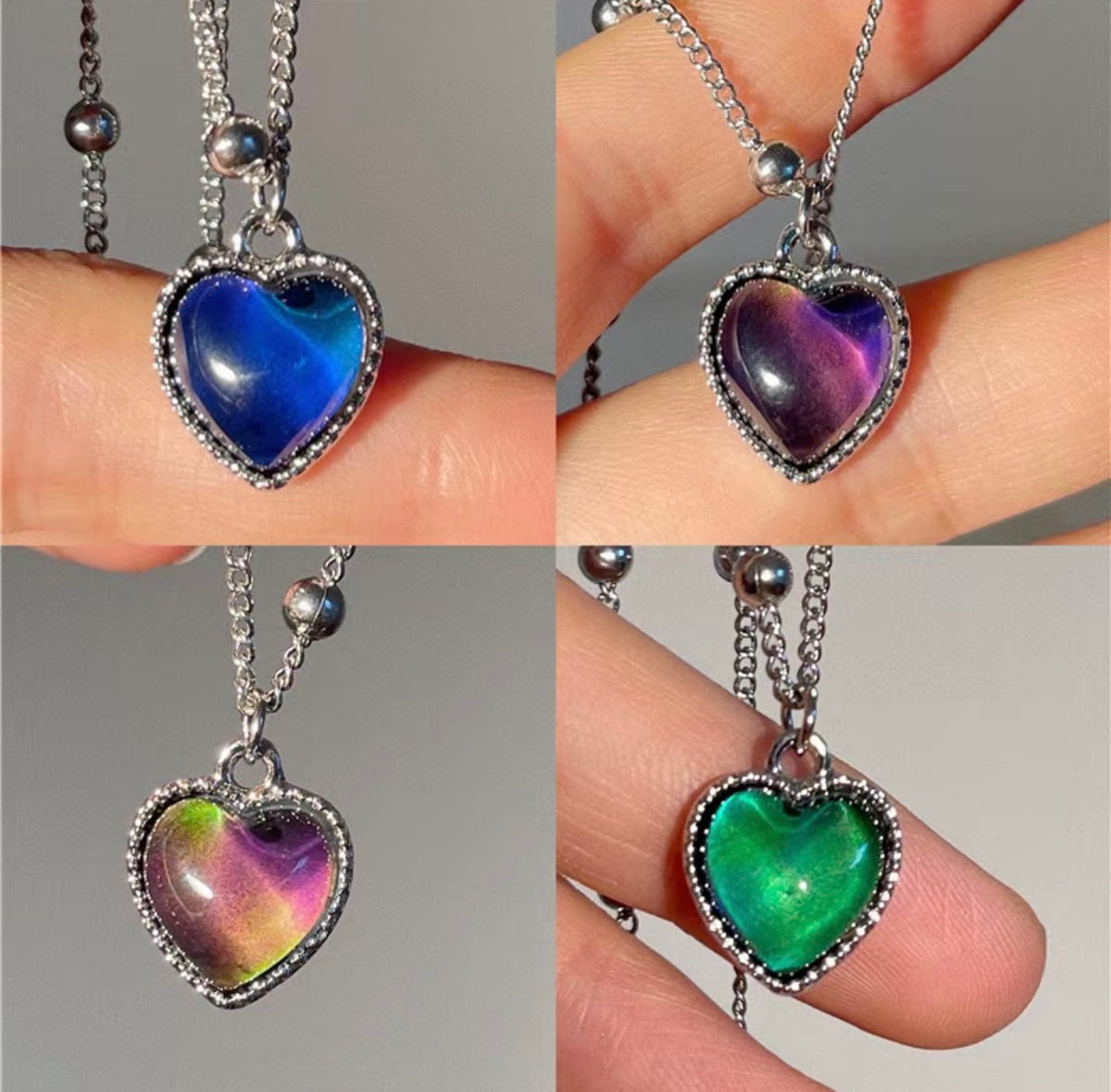 Collar de los Sentimientos con corazón que cambia de color (foto 9)