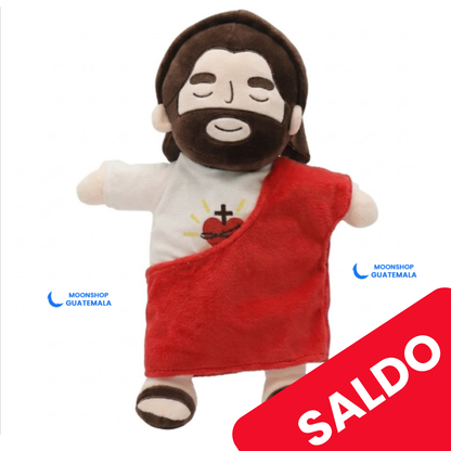 Peluche Relajante JESUS Rojo -  (Luz y Sonido). 💤