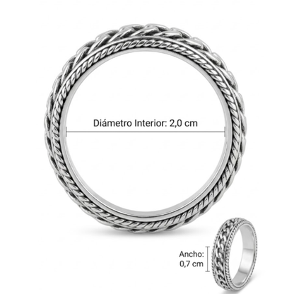 Set de Reloj para Hombre con Pulsera, Collar  y Anillo –  Plateado