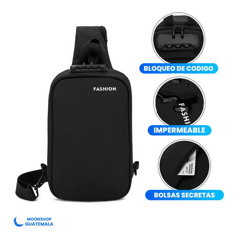 Mochila antirrobo impermeable con candado de contraseña incorporado