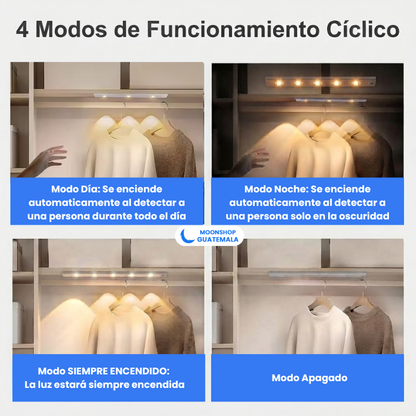 Barra de Luz LED Recargable con Sensor de Movimiento – 3 Tonos, USB-C - 58 CM — foto 5