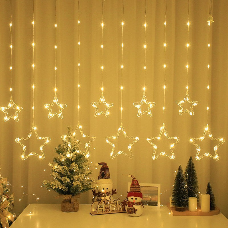 Cascada de Luces en forma de Estrella