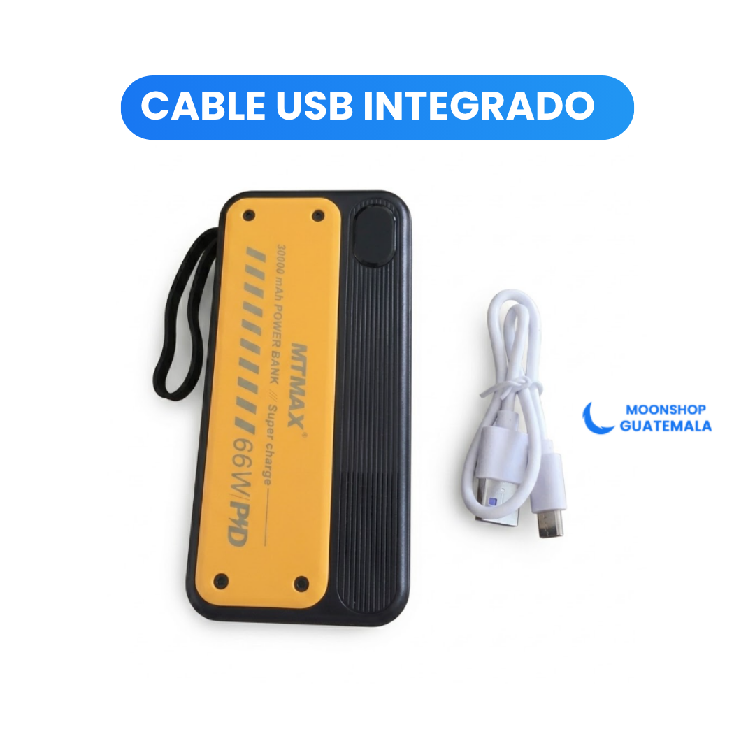 Batería Portátil Power Bank 30,000 mAh 🪫