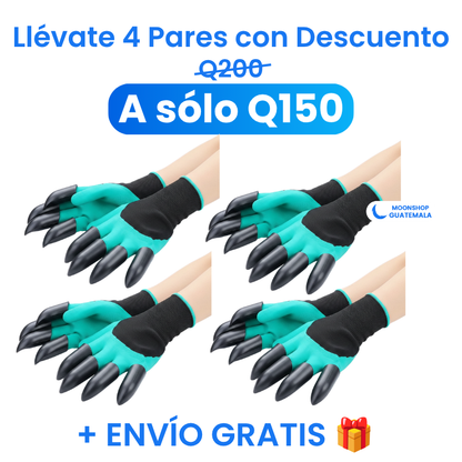 OFERTA 2X1 - Guantes de Jardinería con Garras – Cava, Planta y Protege tus Manos