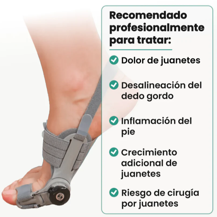 Corrector de Juanetes con Alivio del Dolor - Cómodo y Ajustable