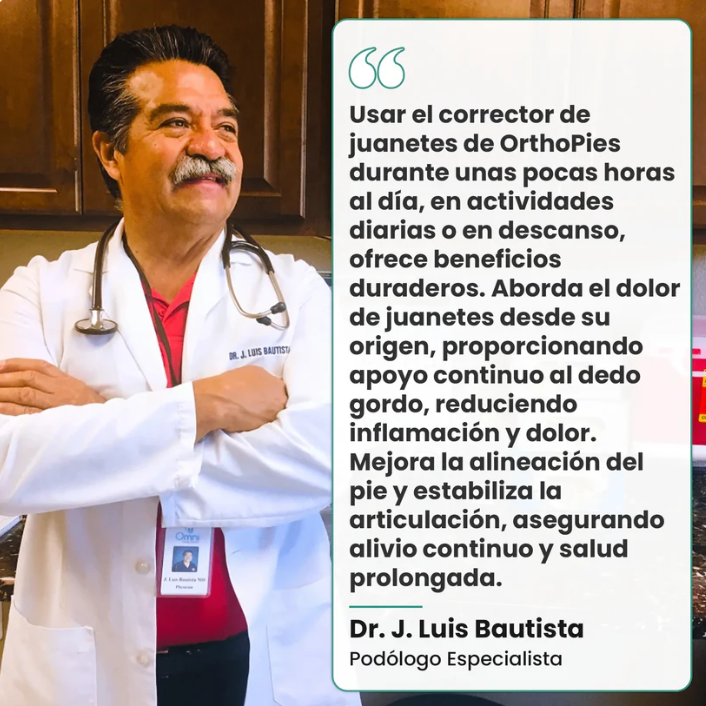 Corrector de Juanetes con Alivio del Dolor - Cómodo y Ajustable