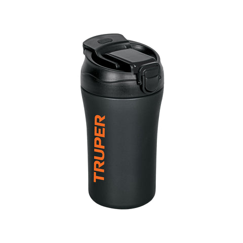 Termo de acero inoxidable de 400 ml con tapa de cierre hermético que mantiene bebidas frías o calientes