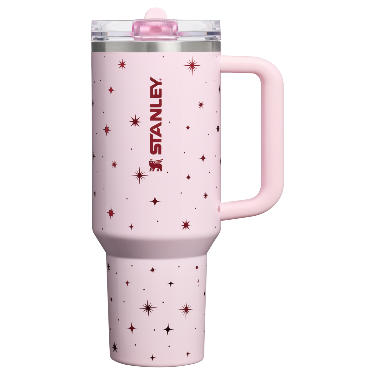 Vaso con popote abatible — Rosa nocturno