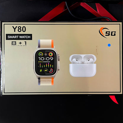 SmartWatch Ultra 2 + Audifonos + Ocho Correas