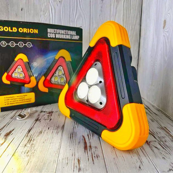 Triángulo LED solar con batería de 2000 mAh y flujo luminoso de 500 lúmenes