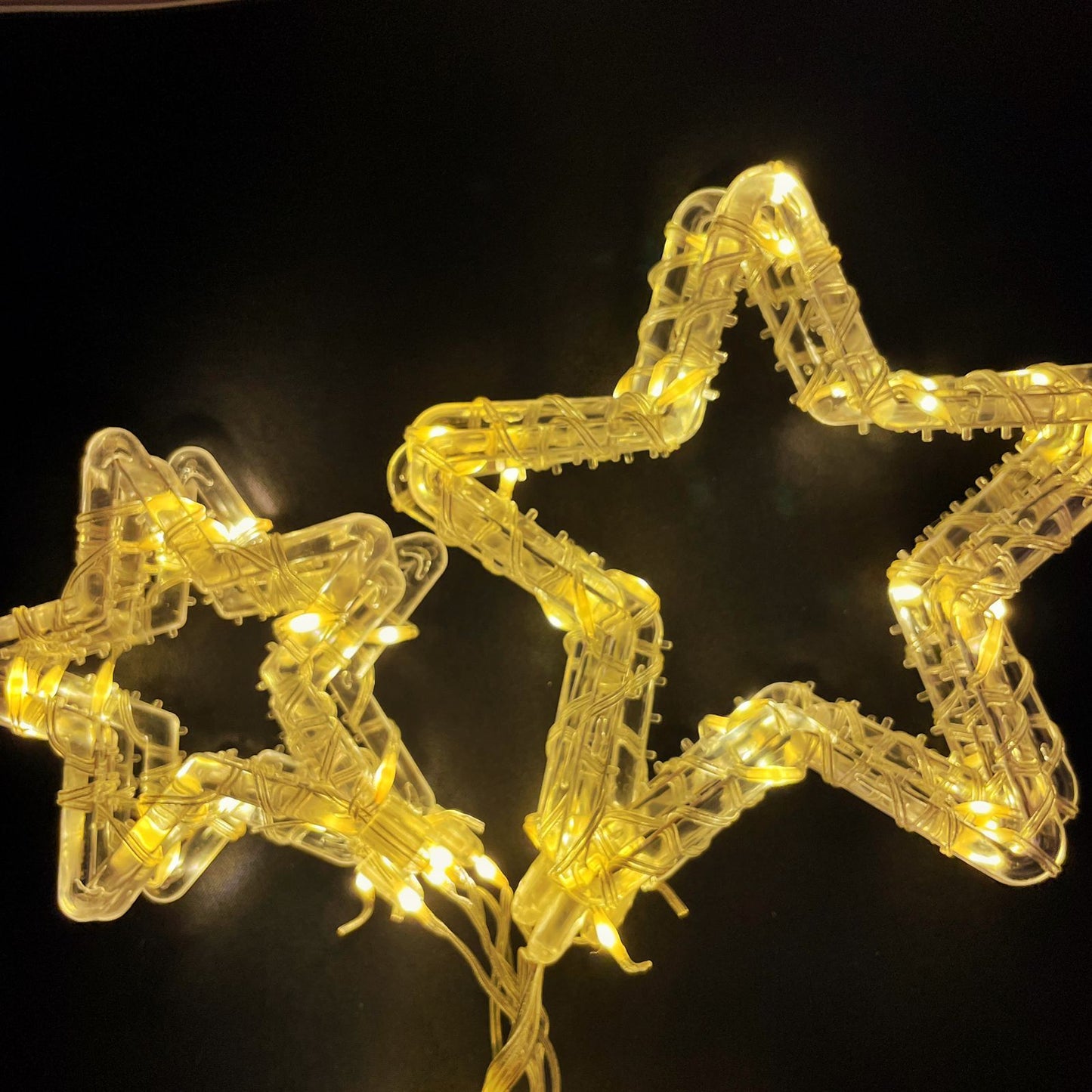 Cascada de Luces en forma de Estrella