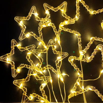 Cascada de Luces en forma de Estrella