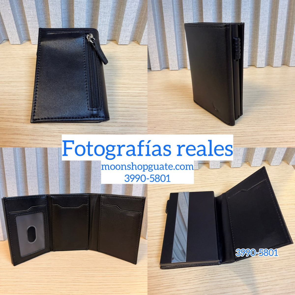 Billetera Antirrobo con Tarjetero Automático Anti Clonación