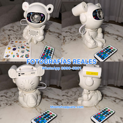 Proyector de Galaxia Astronauta con Bocina Bluetooth y Control