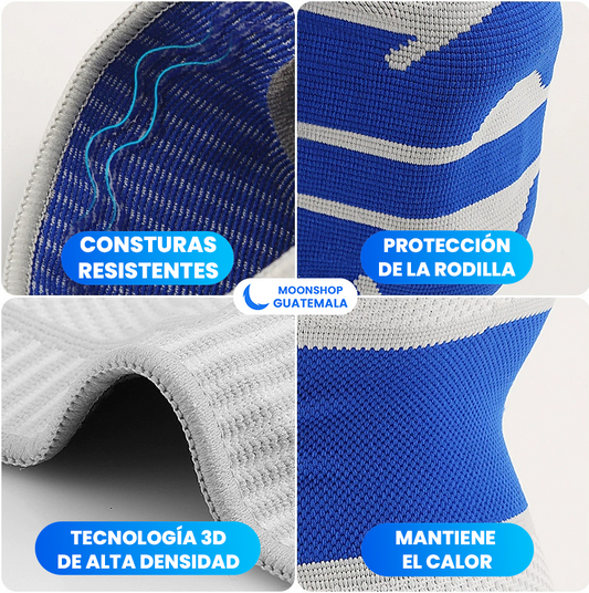OFERTA 2X1 ⭐️ Rodillera Ortopédica con Dos Soportes de Varilla Metálica y Gel para Evitar Golpes