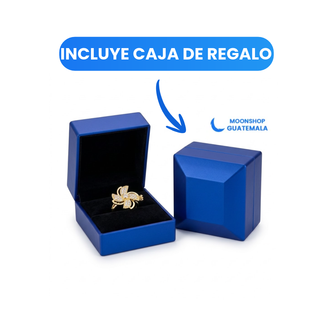 Anillos Anti Estres Copo de Nieve   + Caja de regalo GRATIS
