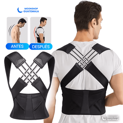 Corrector de Postura Ajustable con Soporte, Alivio del dolor