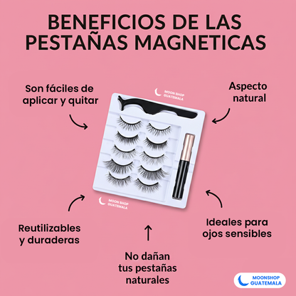 OFERTA 2x1 ⭐️ Kit de Pestañas Magnéticas - TODO EN UNO 100% ORIGINAL ✨
