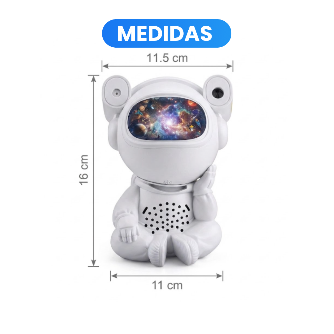 Proyector de Galaxia Astronauta con Bocina Bluetooth y Control