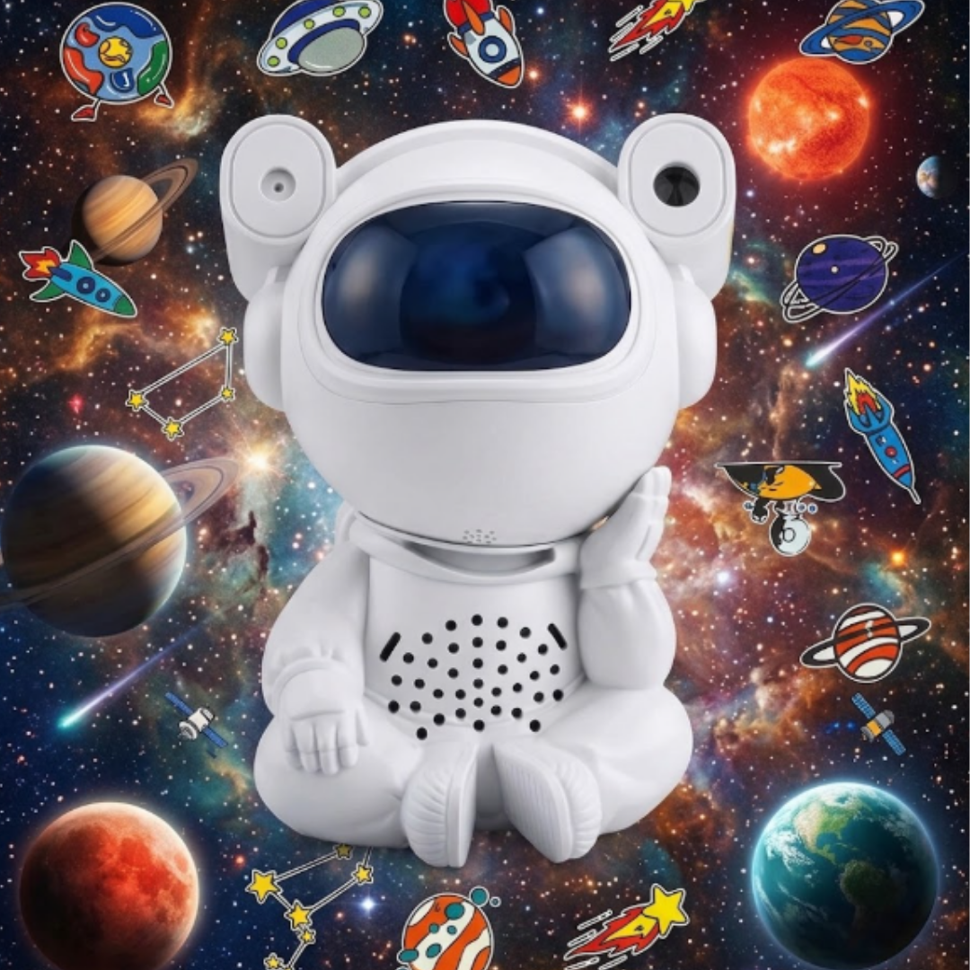 Proyector de Galaxia Astronauta con Bocina Bluetooth y Control