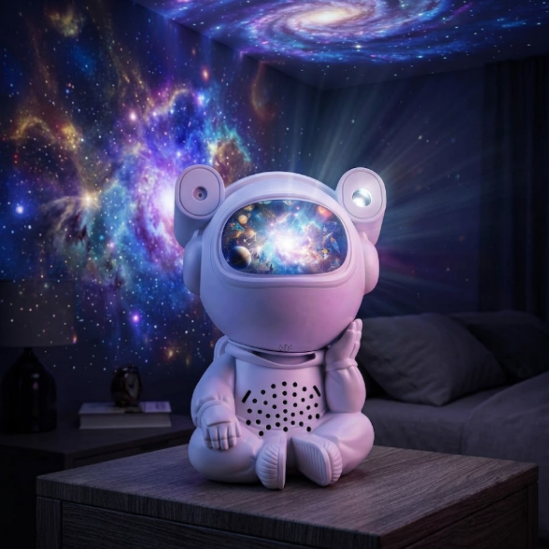 Proyector de Galaxia Astronauta con Bocina Bluetooth y Control