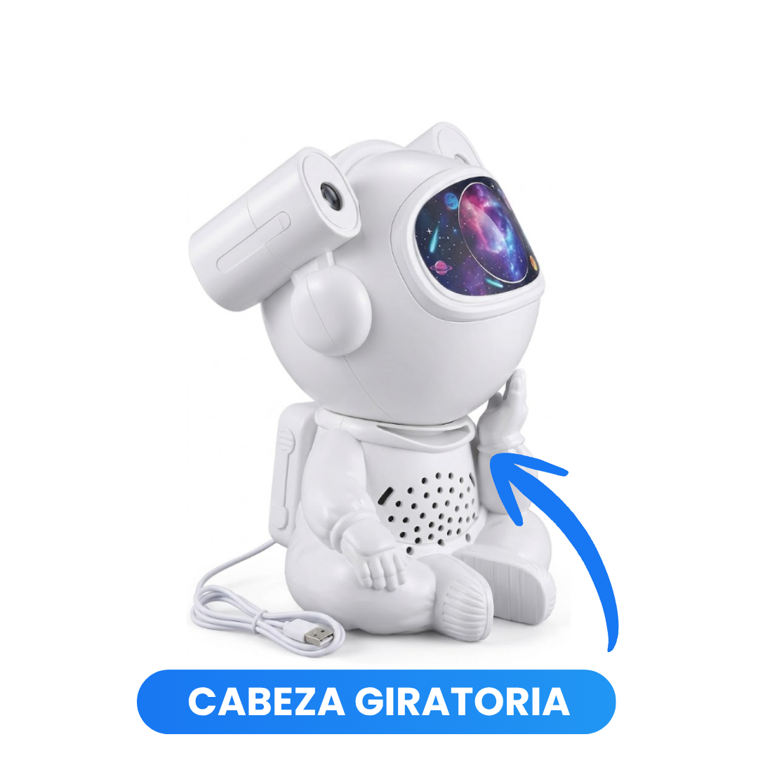 Proyector de Galaxia Astronauta con Bocina Bluetooth y Control