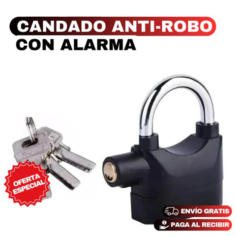 Candado anti-robo para moto con alarma integrada resistente al agua