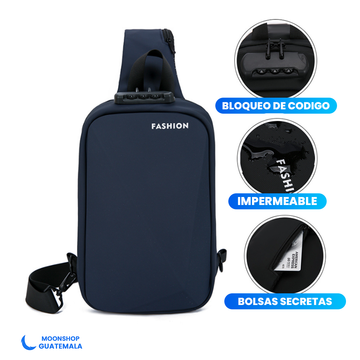 Mochila Antirrobo Slim con Candado de Contraseña, Puerto USB y Compartimento Secreto