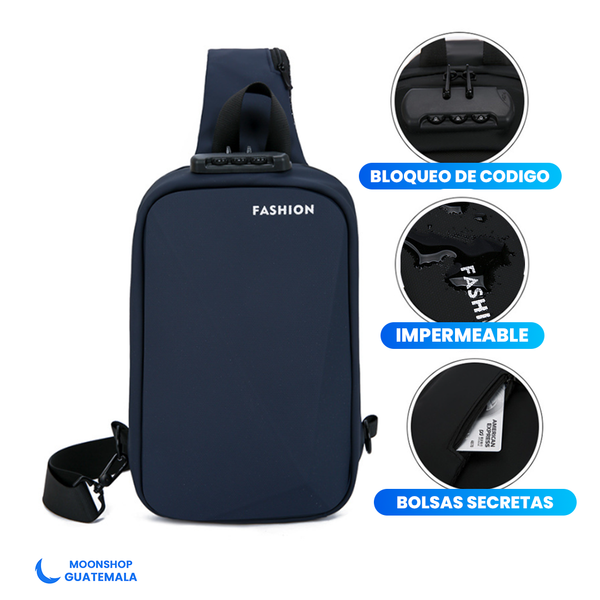 Mochila Antirrobo Slim con Candado de Contraseña, Puerto USB y Compartimento Secreto