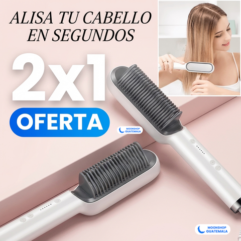 OFERTA 2X1 🌷 Cepillo Alisador ORIGINAL - Alisa, Peina y Despídete del Frizz ✨