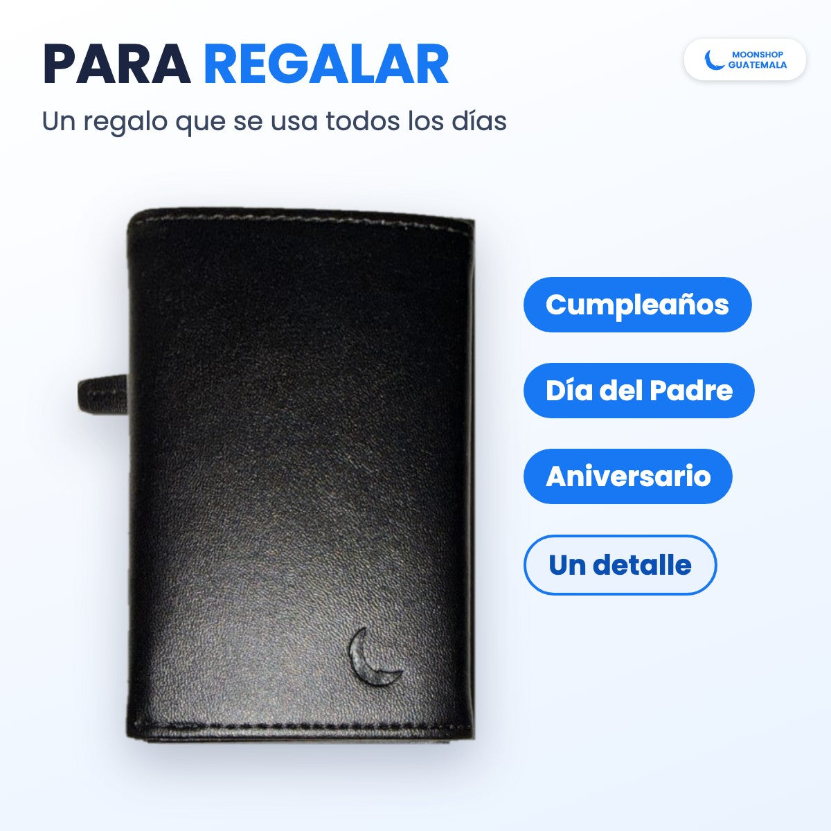 Billetera con tarjetero para regalar en un cumpleaños, el Día del Padre o un aniversario