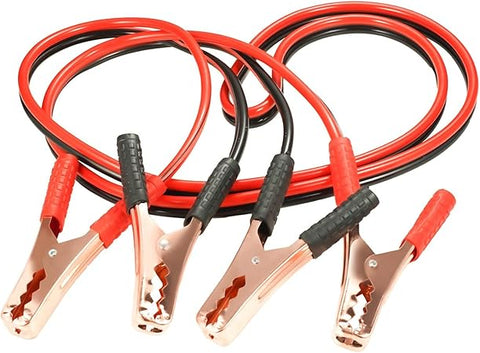 Kit de cables pasa corriente para automóvil calibre 4 de 6 pies con abrazaderas de cobre rojo y negro