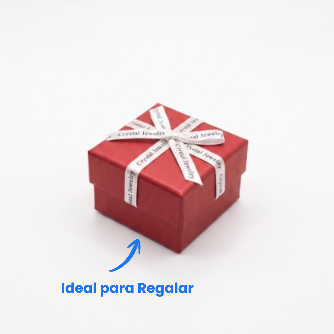 Cajita de Regalo para Joyería con Moño Color Rojo