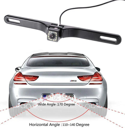 Cámara de retroceso con marco de placa