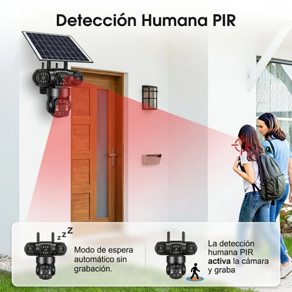 Cámara de Seguridad Solar 4G Inteligente 1080p Certificación IP67 y Monitoreo Remoto